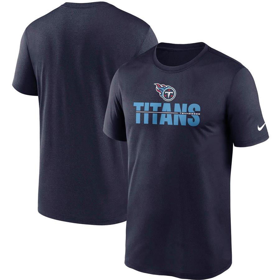 Tennessee Titans Nike Legend Microtype Performance T-Shirt - Navy