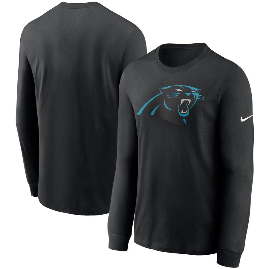 Carolina Panthers Nike Primary Logo Long Sleeve T-Shirt - Black
