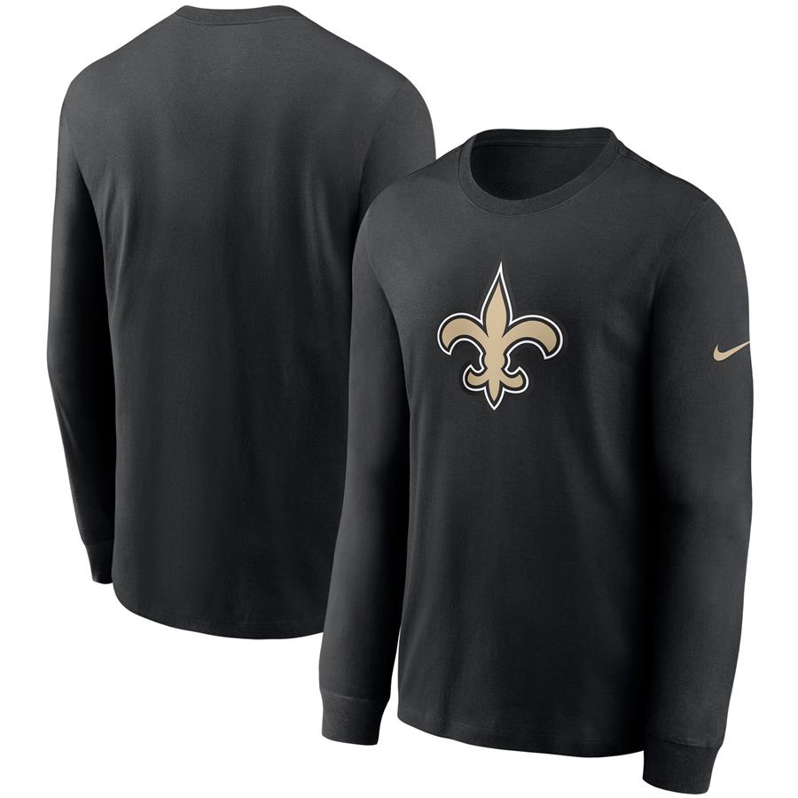New Orleans Saints Nike Primary Logo Long Sleeve T-Shirt - Black
