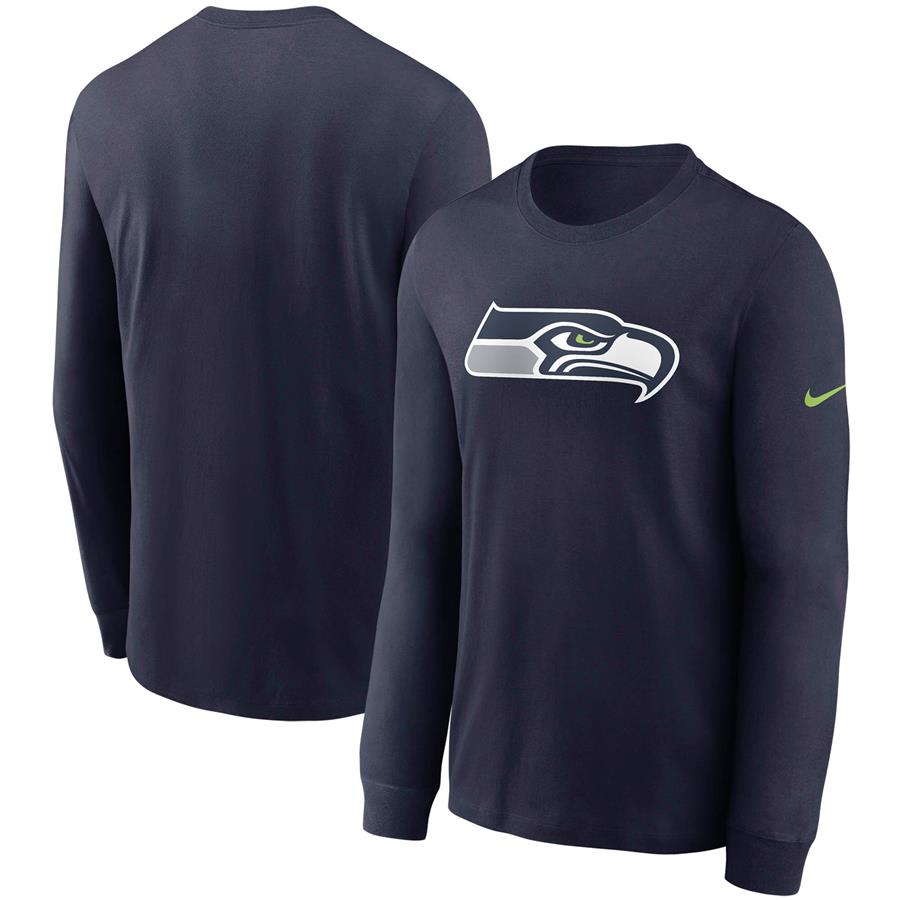 Seattle Seahawks Nike Primary Logo Long Sleeve T-Shirt - College Navy