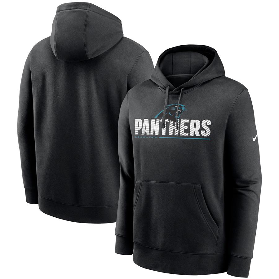 Carolina Panthers Nike Team Impact Club Pullover Hoodie - Black