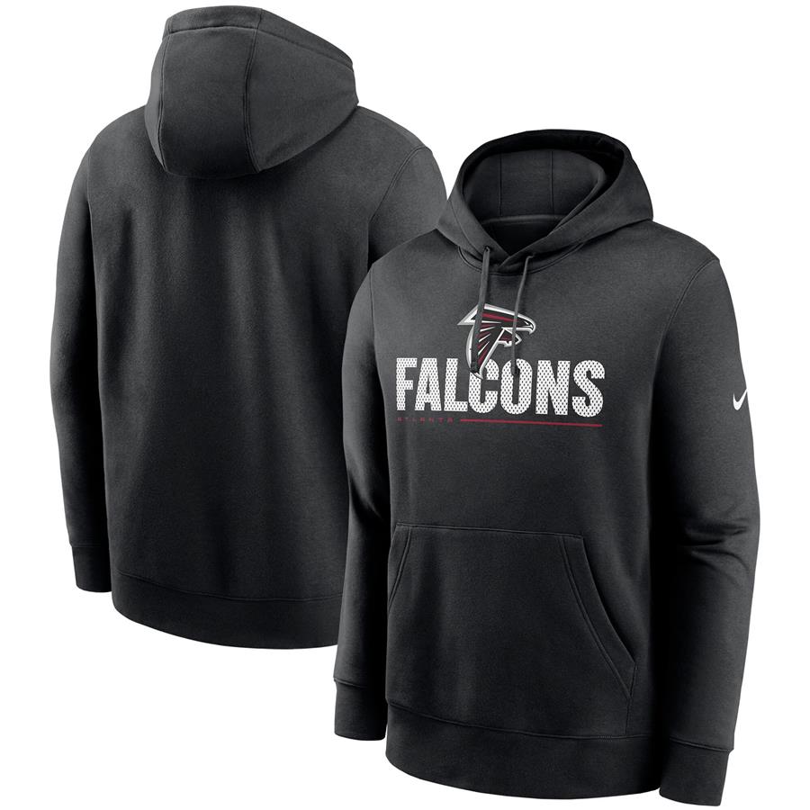 Atlanta Falcons Nike Team Impact Club Pullover Hoodie - Black