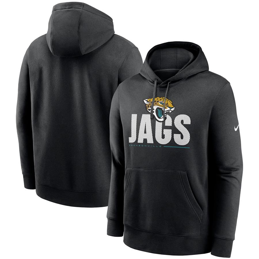 Jacksonville Jaguars Nike Team Impact Club Pullover Hoodie - Black