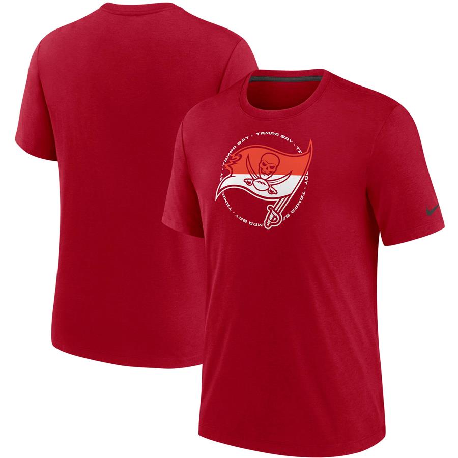 Tampa Bay Buccaneers Nike Historic Tri-Blend T-Shirt - Red