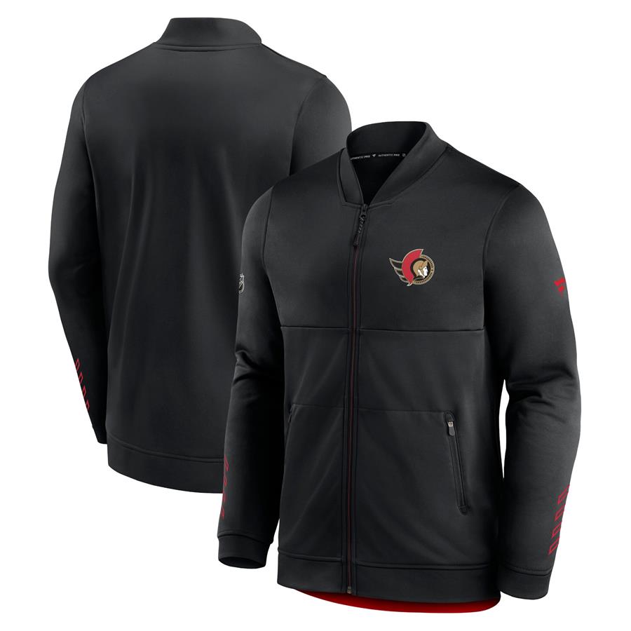 Ottawa Senators Fanatics Branded Locker Room Full-Zip Jacket - Black