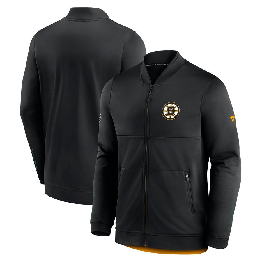Boston Bruins Fanatics Branded Locker Room Full-Zip Jacket - Black