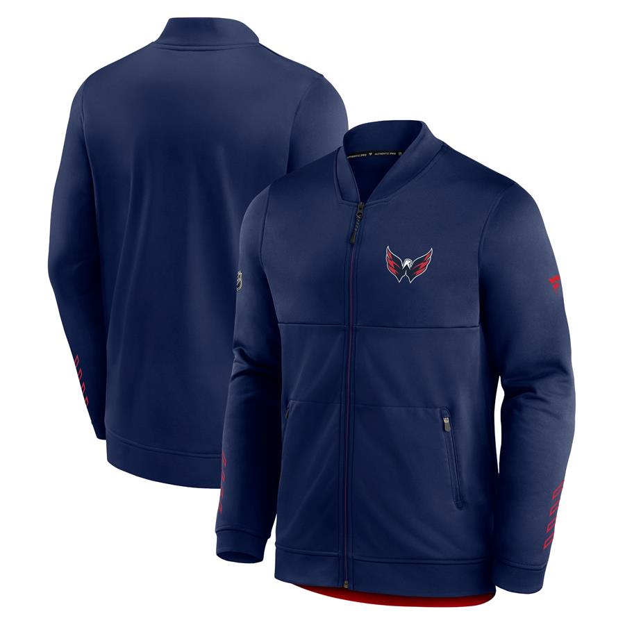 Washington Capitals Fanatics Branded Locker Room Full-Zip Jacket - Navy