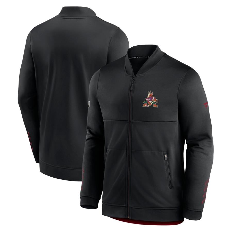 Arizona Coyotes Fanatics Branded Locker Room Full-Zip Jacket - Black
