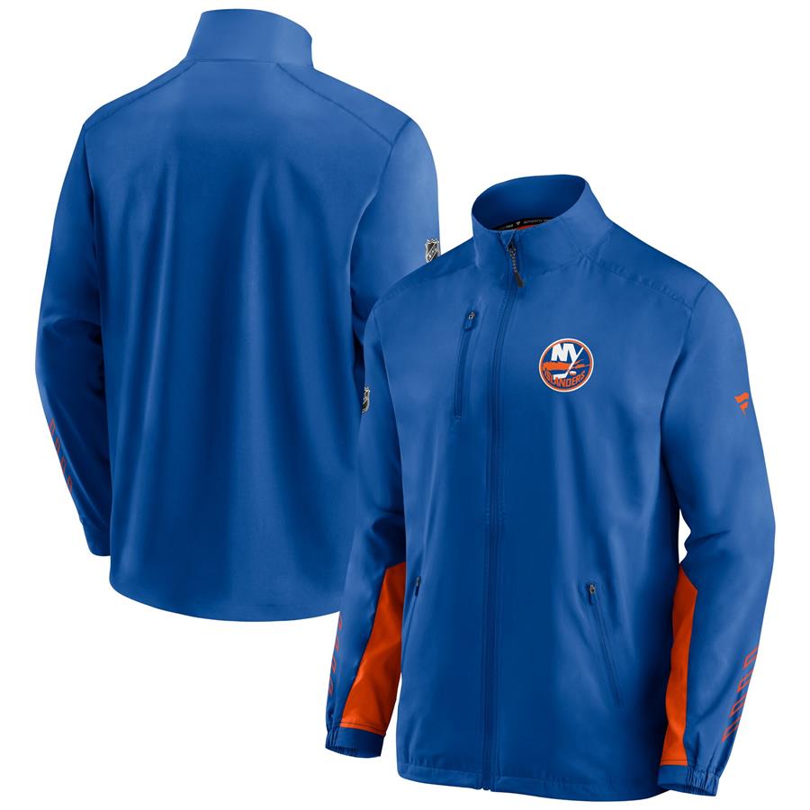 New York Islanders Fanatics Branded Authentic Pro Locker Room Rinkside Full-Zip Jacket - Royal