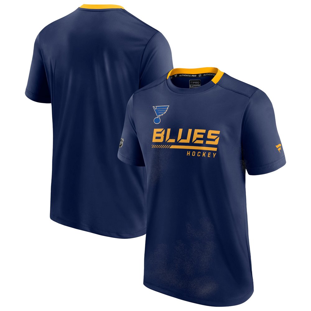 St. Louis Blues Fanatics Branded Authentic Pro Locker Room T-Shirt - Navy