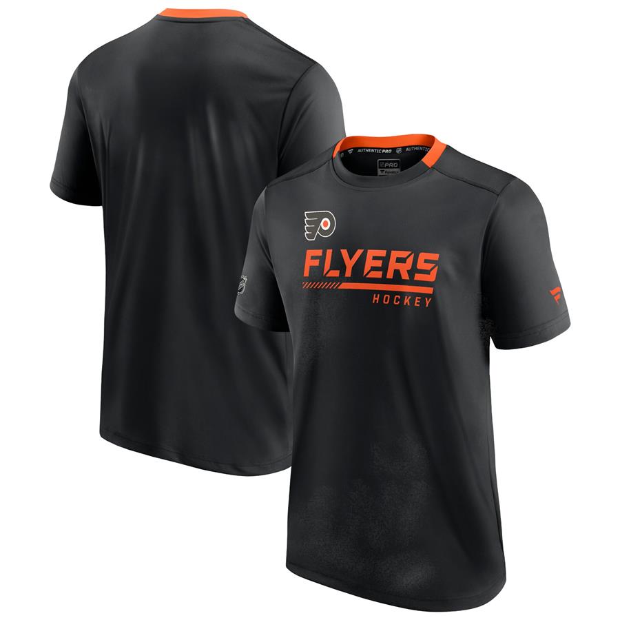 Philadelphia Flyers Fanatics Branded Authentic Pro Locker Room T-Shirt - Black