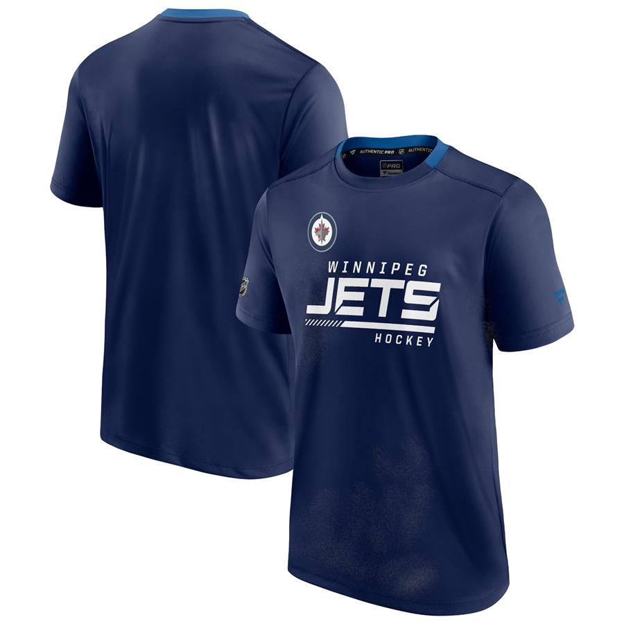 Winnipeg Jets Fanatics Branded Authentic Pro Locker Room T-Shirt - Navy