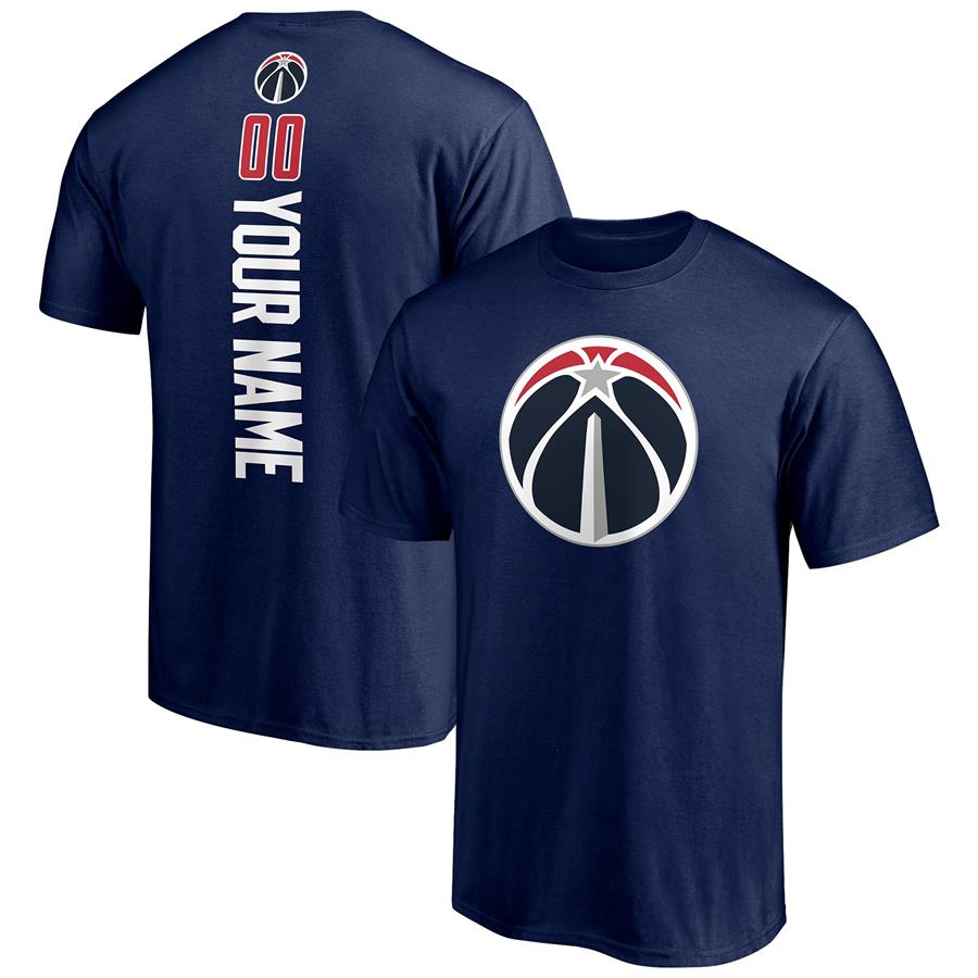 Washington Wizards Fanatics Branded Playmaker Personalized Name & Number T-Shirt - Navy