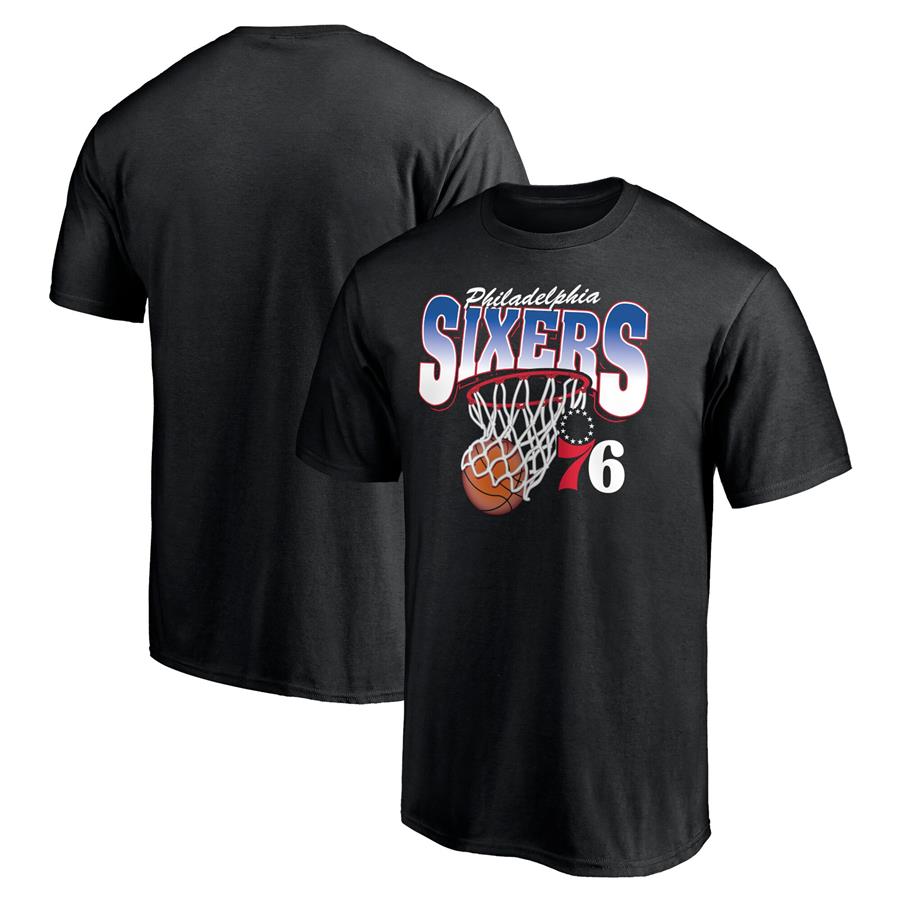 Philadelphia 76ers Fanatics Branded Balanced Floor T-Shirt - Black