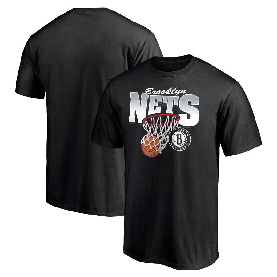 Brooklyn Nets Fanatics Branded Balanced Floor T-Shirt - Black