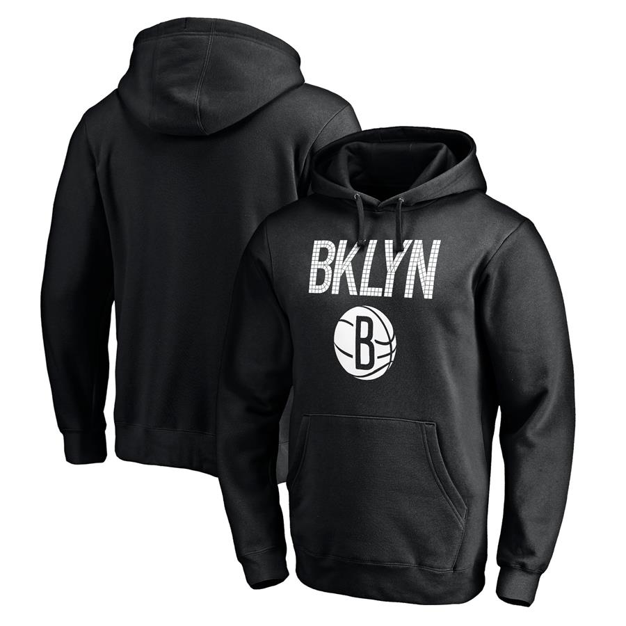 Brooklyn Nets Fanatics Branded Post Up Hometown Collection Pullover Hoodie - Black