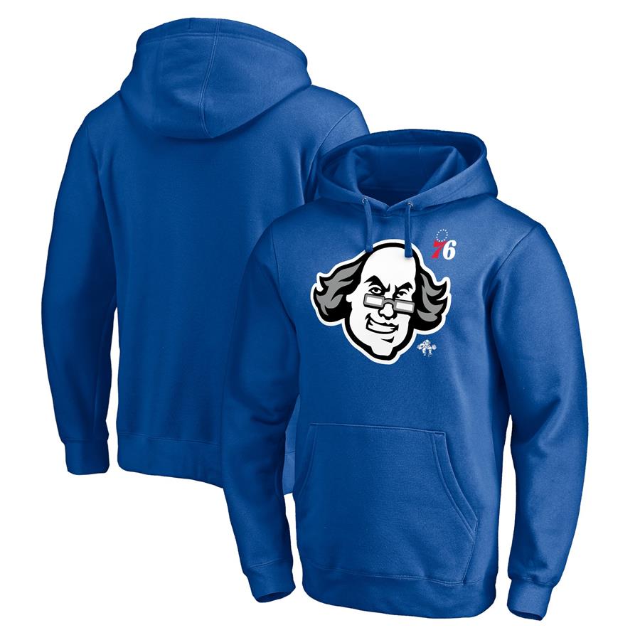 Philadelphia 76ers Fanatics Branded Post Up Hometown Collection Pullover Hoodie - Royal