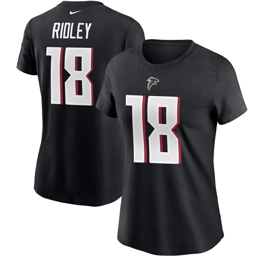 Calvin Ridley Atlanta Falcons Nike Women's Name & Number T-Shirt - Black