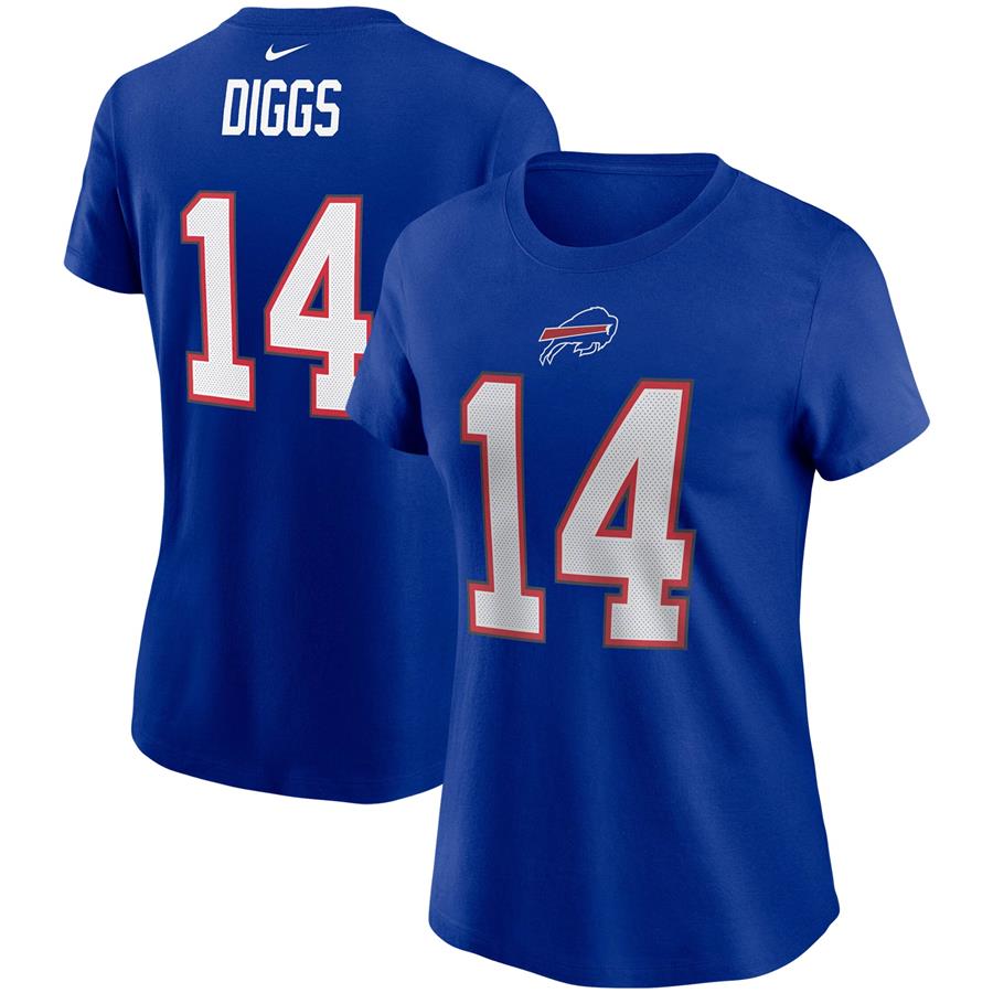Stefon Diggs Buffalo Bills Nike Women's Name & Number T-Shirt - Royal
