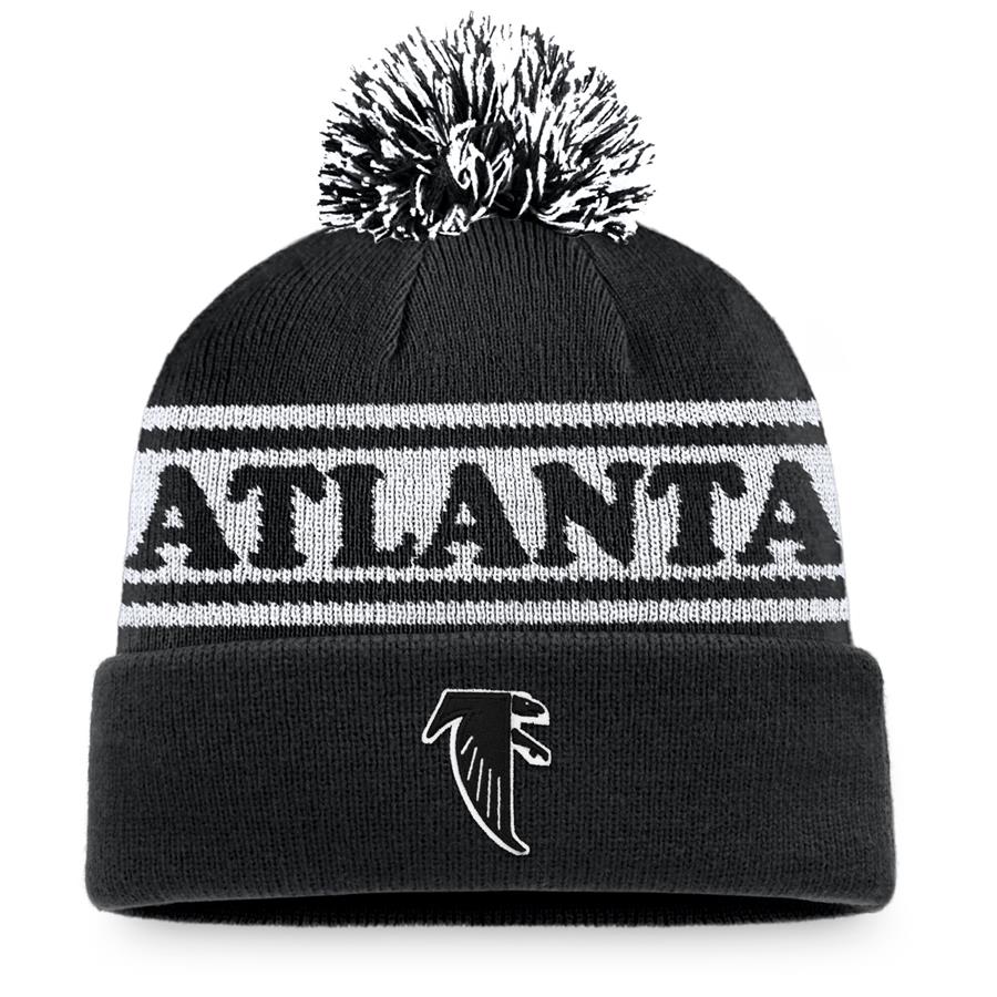 Atlanta Falcons Fanatics Branded Sport Resort Cuffed Knit Hat with Pom - Black