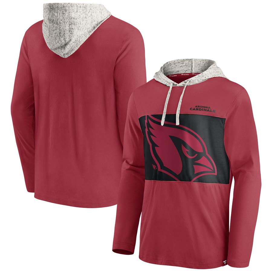 Arizona Cardinals Fanatics Branded Long Sleeve Hoodie T-Shirt - Cardinal