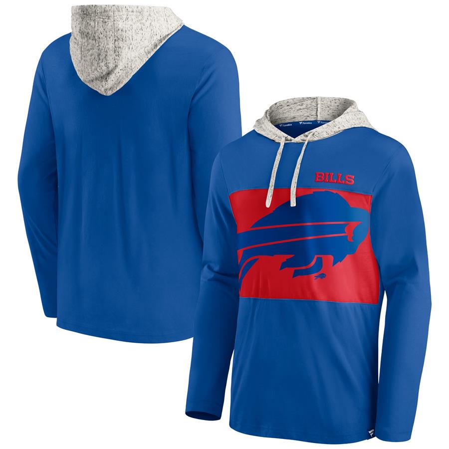 Buffalo Bills Fanatics Branded Long Sleeve Hoodie T-Shirt - Royal