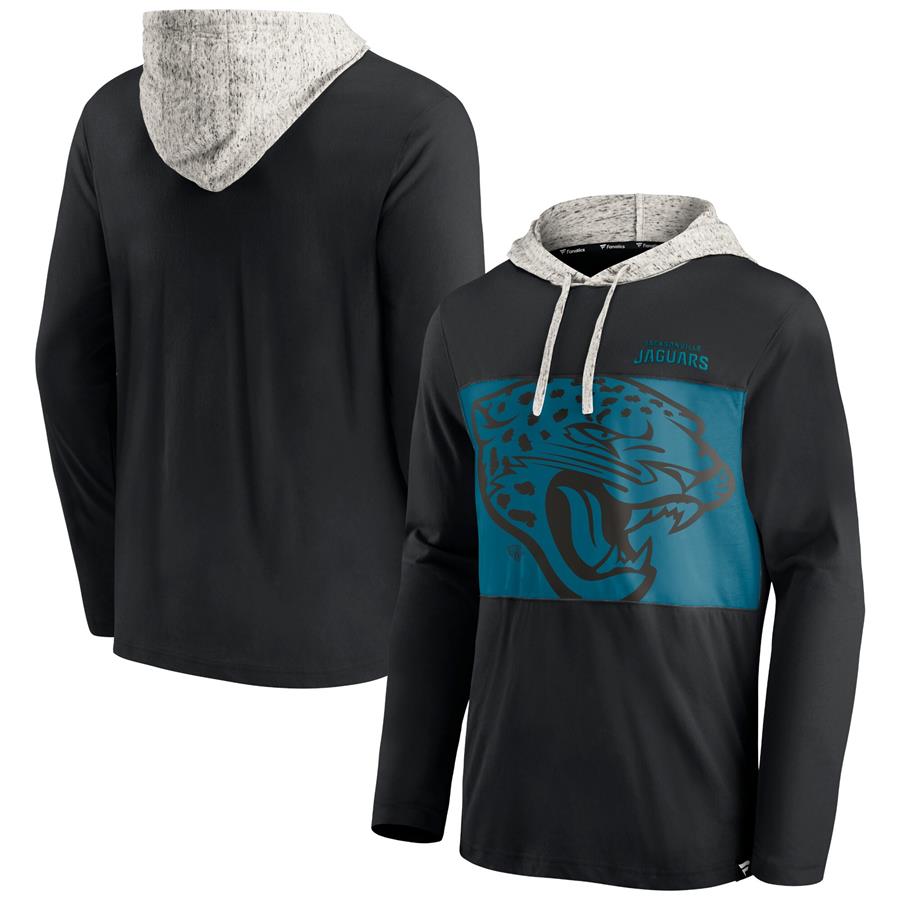 Jacksonville Jaguars Fanatics Branded Long Sleeve Hoodie T-Shirt - Black