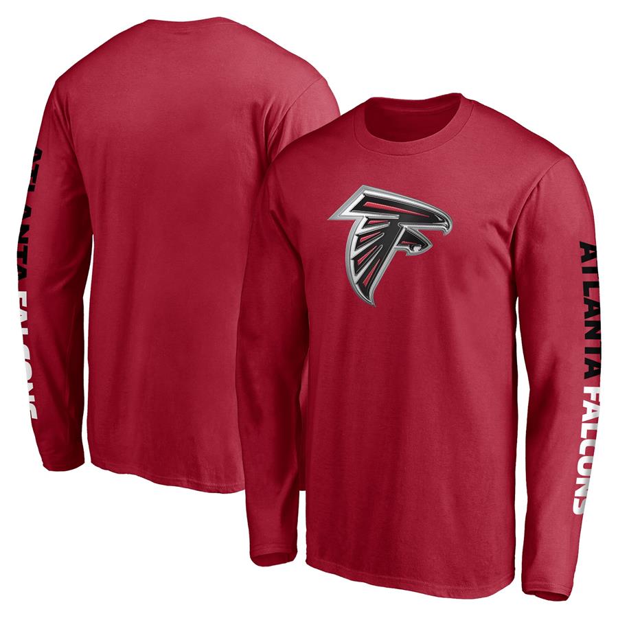 Atlanta Falcons Fanatics Branded Front Runner Long Sleeve T-Shirt - Red