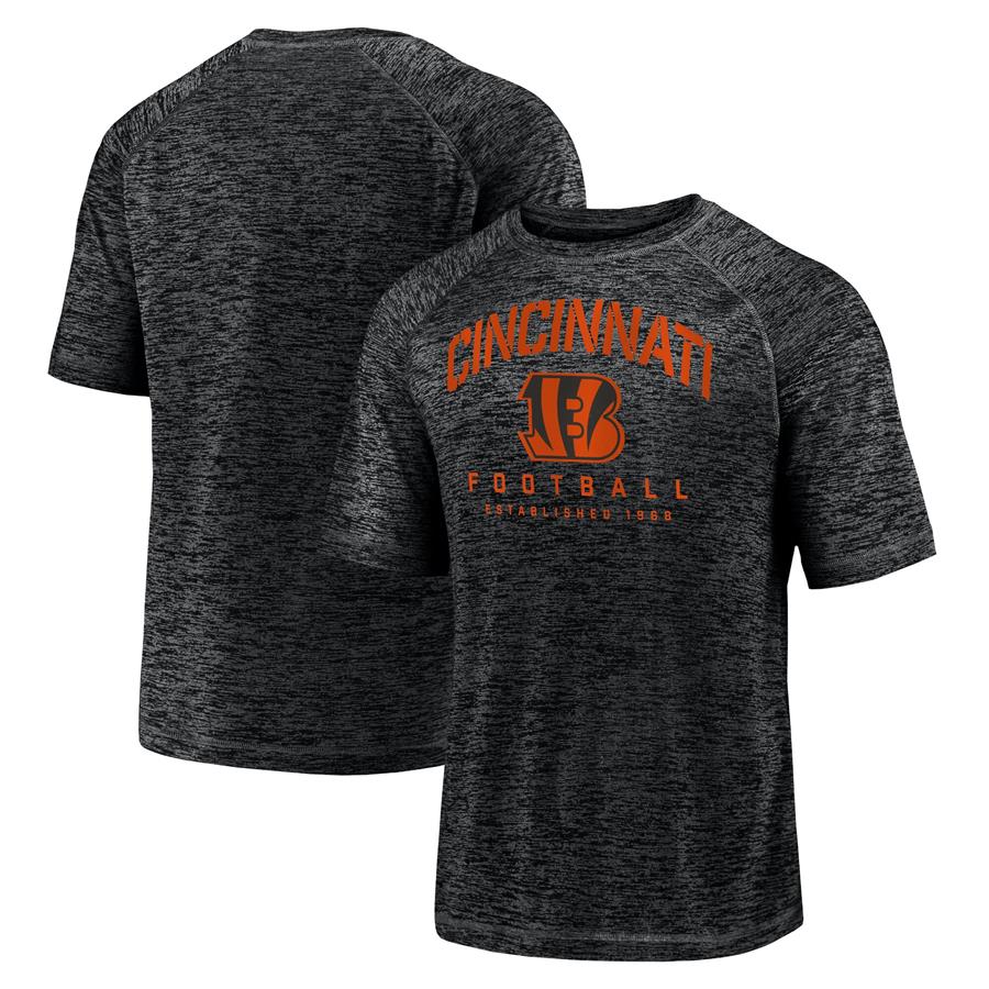 Cincinnati Bengals Fanatics Branded Shade Battle Ready Raglan Space-Dye T-Shirt - Black