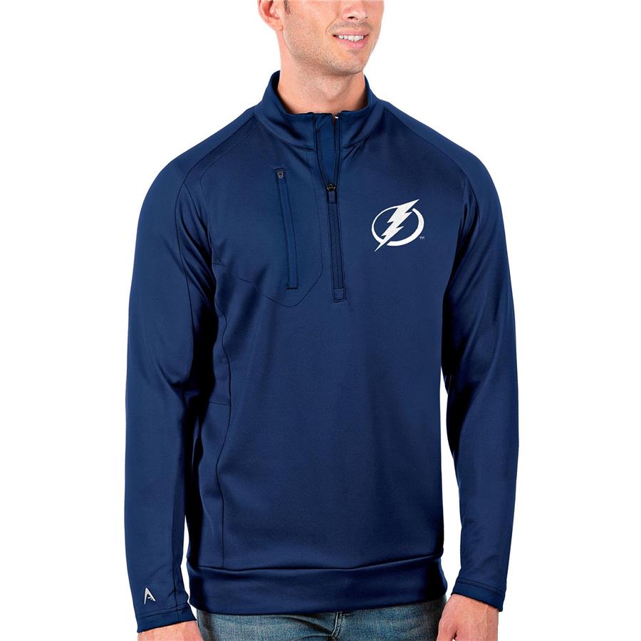 Tampa Bay Lightning Antigua Generation Quarter-Zip Pullover Jacket - Royal