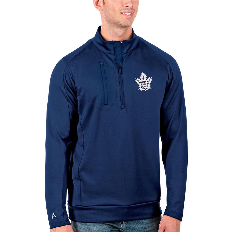 Toronto Maple Leafs Antigua Generation Quarter-Zip Pullover Jacket - Royal