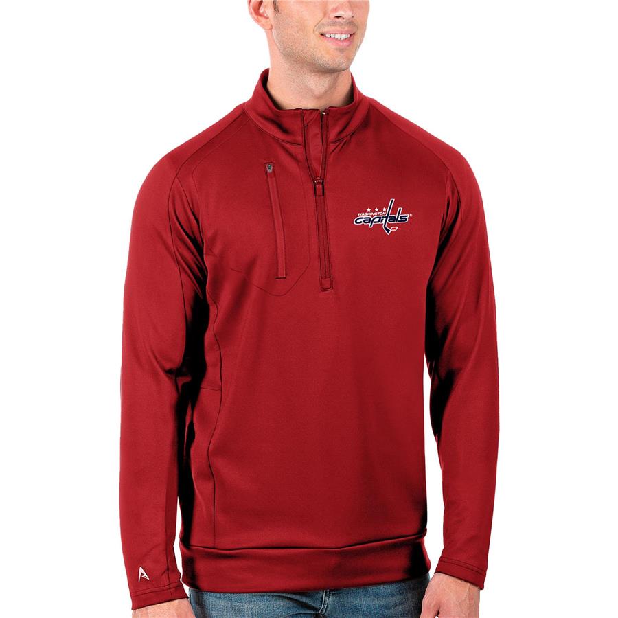 Washington Capitals Antigua Generation Quarter-Zip Pullover Jacket - Red