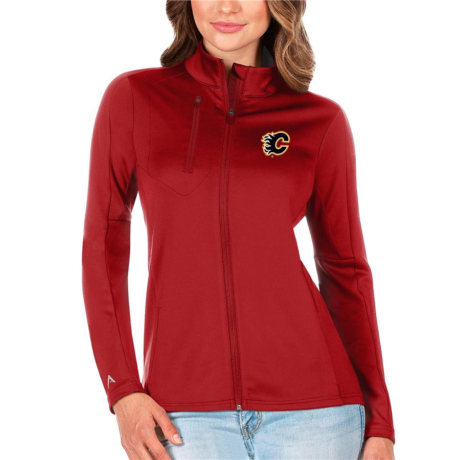 Calgary Flames Antigua Women's Generation Full-Zip Pullover Jacket - Red