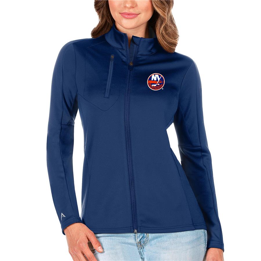 New York Islanders Antigua Women's Generation Full-Zip Pullover Jacket - Royal