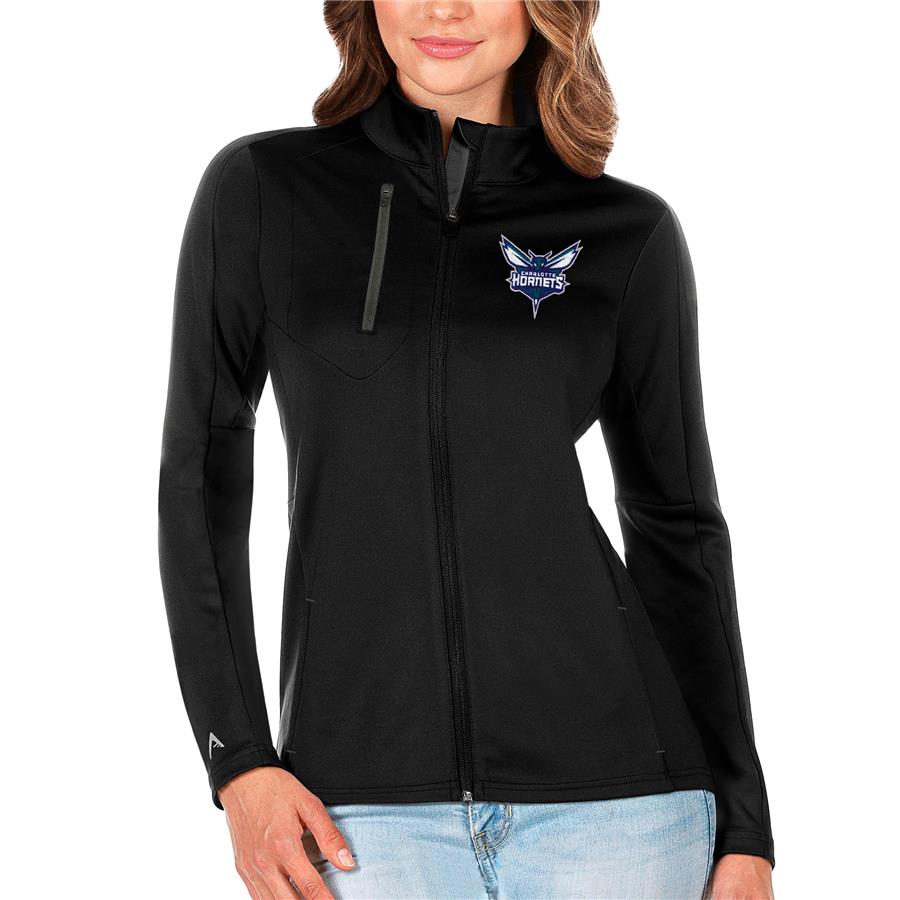 Charlotte Hornets Antigua Women's Generation Full-Zip Jacket - Black