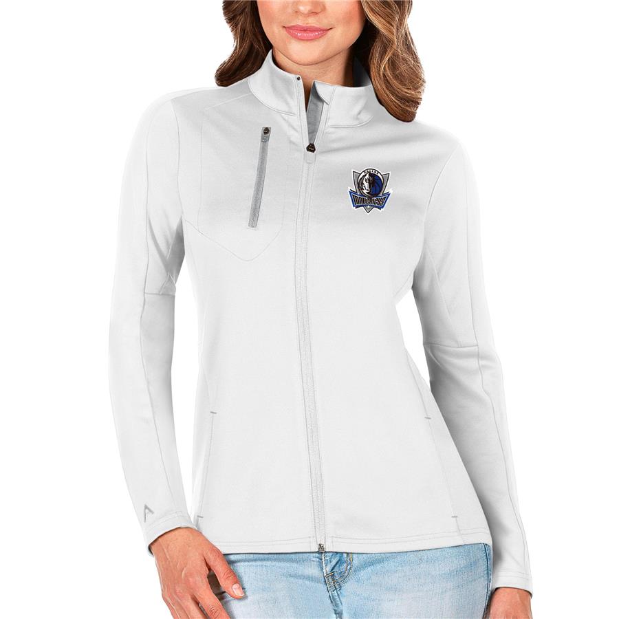 Dallas Mavericks Antigua Women's Generation Full-Zip Jacket - White