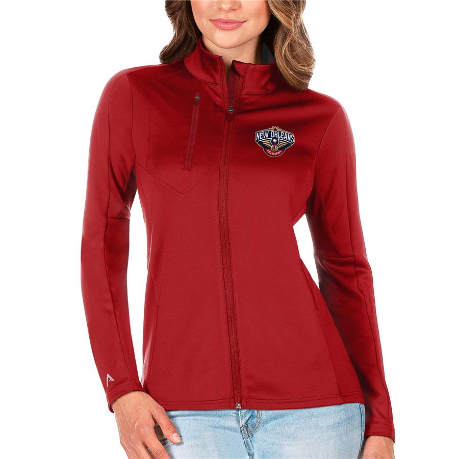 New Orleans Pelicans Antigua Women's Generation Full-Zip Jacket - Red