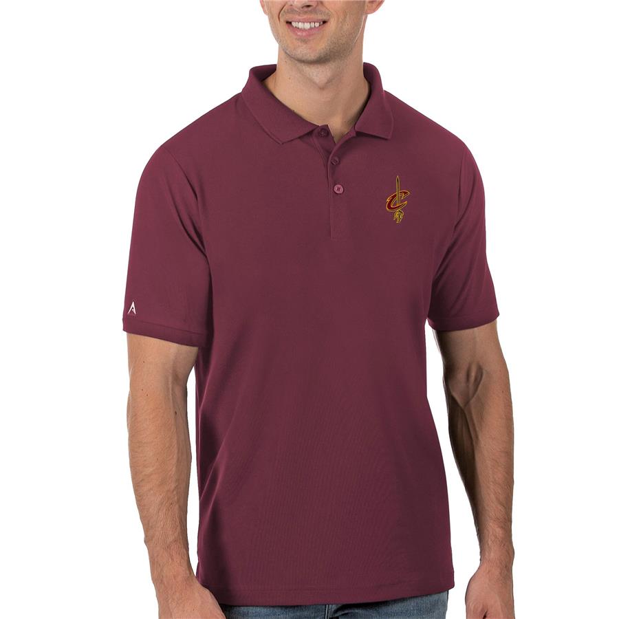 Cleveland Cavaliers Antigua Legacy Pique Polo - Wine