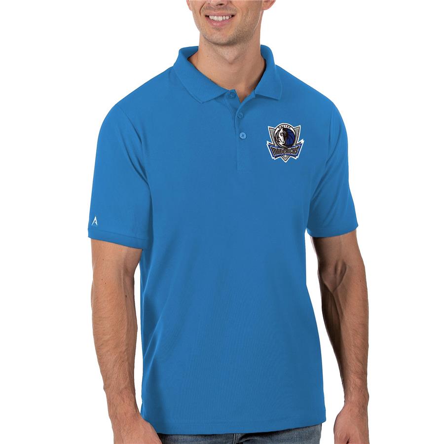 Dallas Mavericks Antigua Legacy Pique Polo - Blue