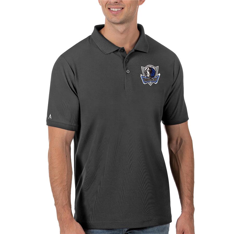 Dallas Mavericks Antigua Legacy Pique Polo - Gray