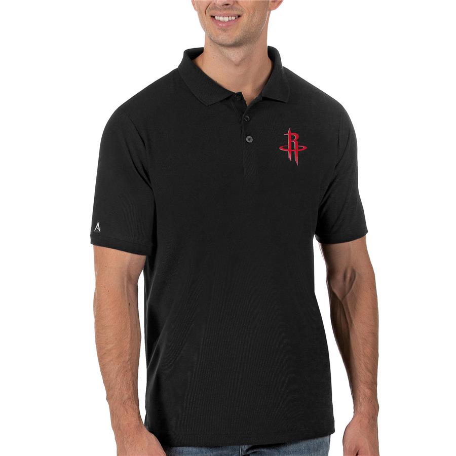 Houston Rockets Antigua Legacy Pique Polo - Black