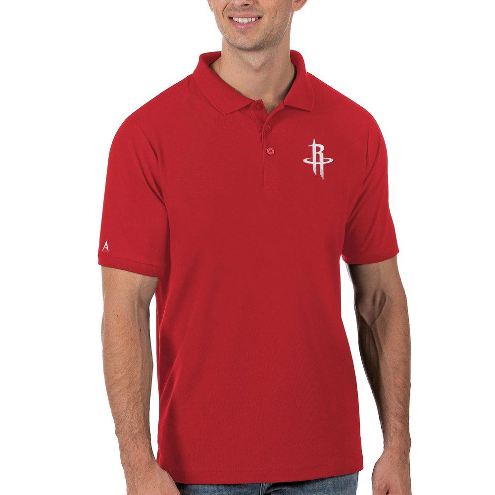 Houston Rockets Antigua Legacy Pique Polo - Red
