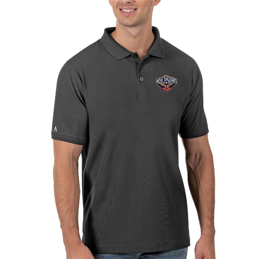 New Orleans Pelicans Antigua Legacy Pique Polo - Gray