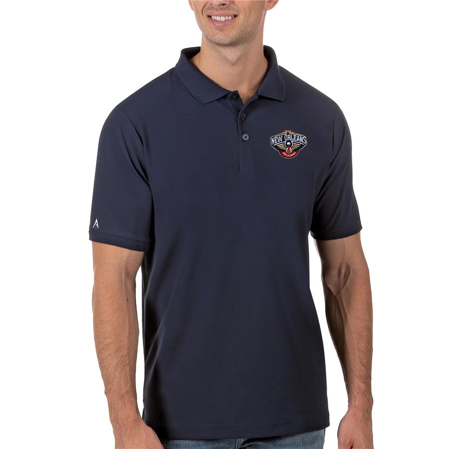 New Orleans Pelicans Antigua Legacy Pique Polo - Navy