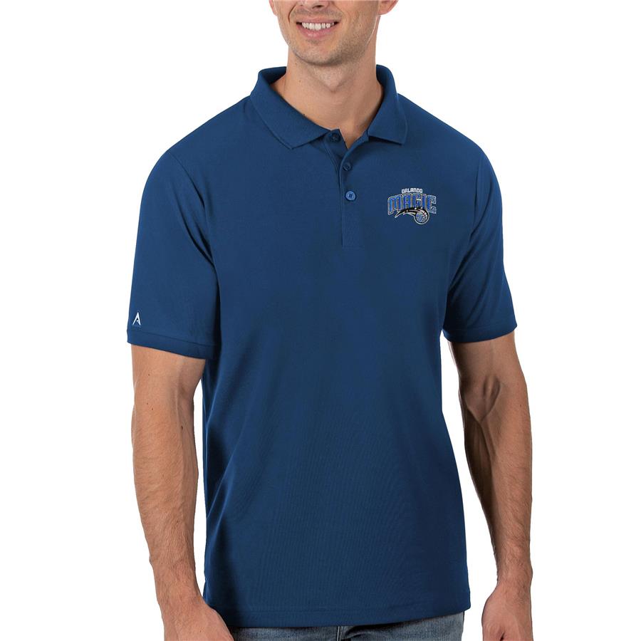 Orlando Magic Antigua Legacy Pique Polo - Blue
