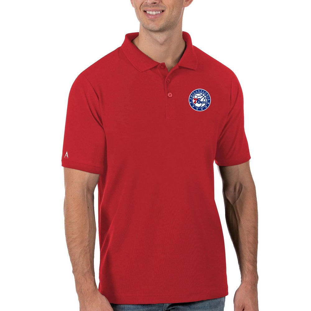 Philadelphia 76ers Antigua Legacy Pique Polo - Red