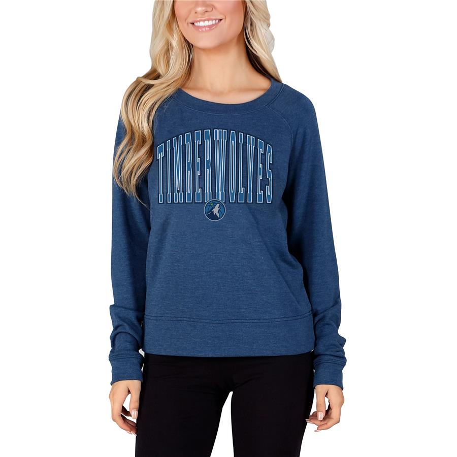 Женский лонгслив Minnesota Timberwolves Concepts Sport Mainstream Terry (тёмно-синий)