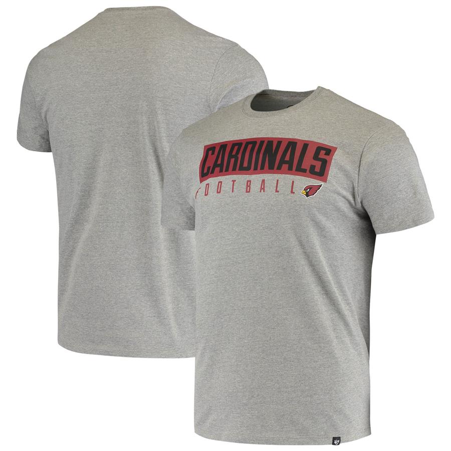 Arizona Cardinals '47 Dub Major Super Rival T-Shirt - Heathered Gray