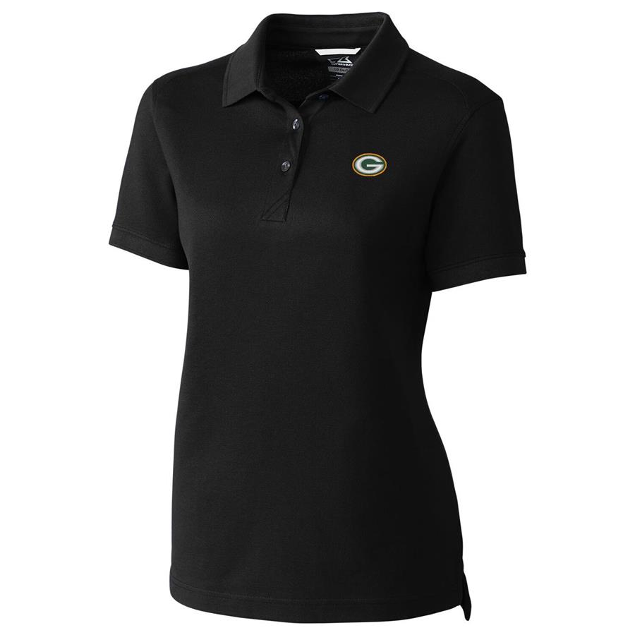 Green Bay Packers Cutter & Buck Women's Advantage Polo - Black