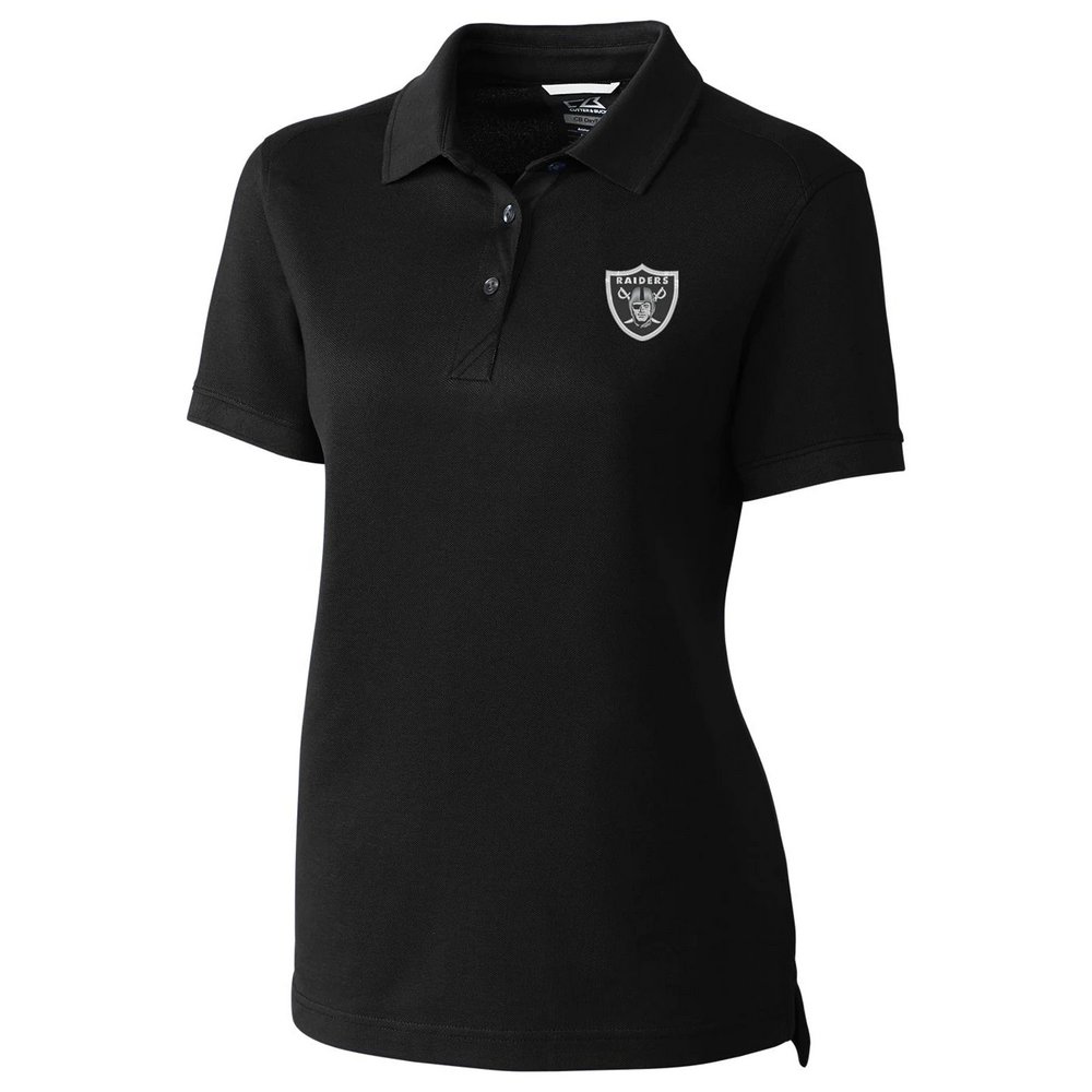 Las Vegas Raiders Cutter & Buck Women's Advantage Polo - Black